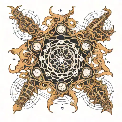 molecyl structure tattoo. Strats from R. R is spreading to 5 different sections, C,A,J,P and T. C spreads out to N and A tattoo design idea