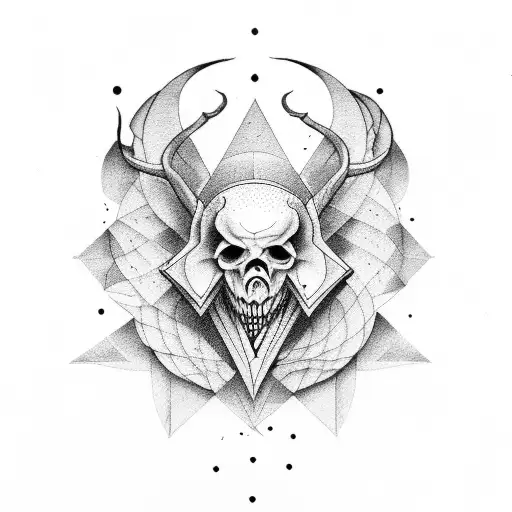 Bad omens tattoo design idea