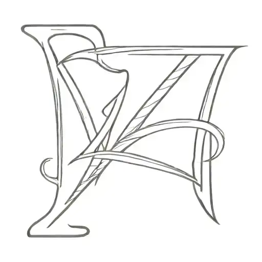 letters: M and A tattoo tattoo design idea