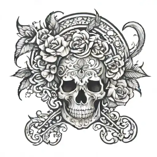 J C B M tattoo design idea
