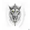 Aslan Pusula Uçak tattoo design idea