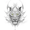 Aslan Pusula Uçak tattoo design idea