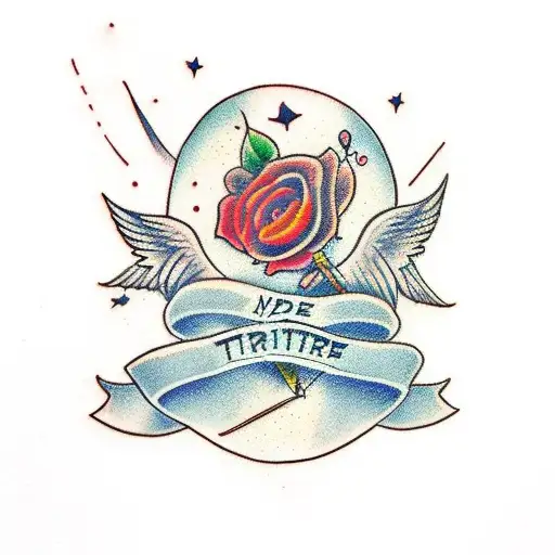 Nightingale sing song tattoo design idea