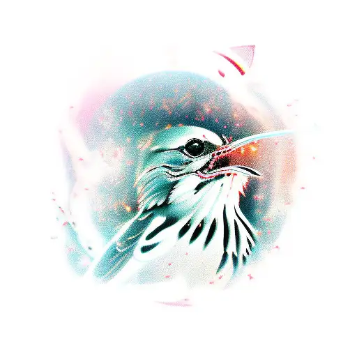 Nightingale sing song tattoo design idea