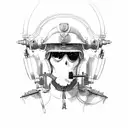 military finance tattoo design idea