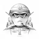 military finance tattoo design idea