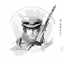 military finance tattoo design idea