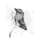Nightingale sings tattoo design idea