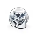 skull accounting tattoo design idea