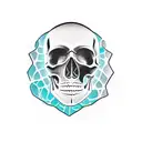 skull accounting tattoo design idea