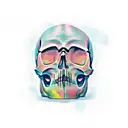 skull accounting tattoo design idea