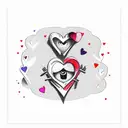 Love hurts tattoo design idea