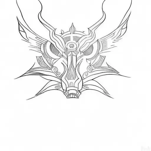 I need a neotribal tattoo following as an example the design that I present to you, also that it expands, that is, it ha tattoo design idea