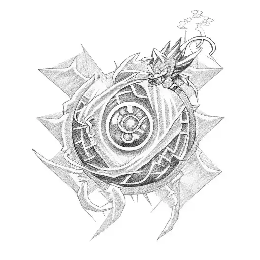 dragonball z tattoo design idea