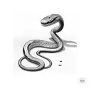 snake eating itself tattoo design idea