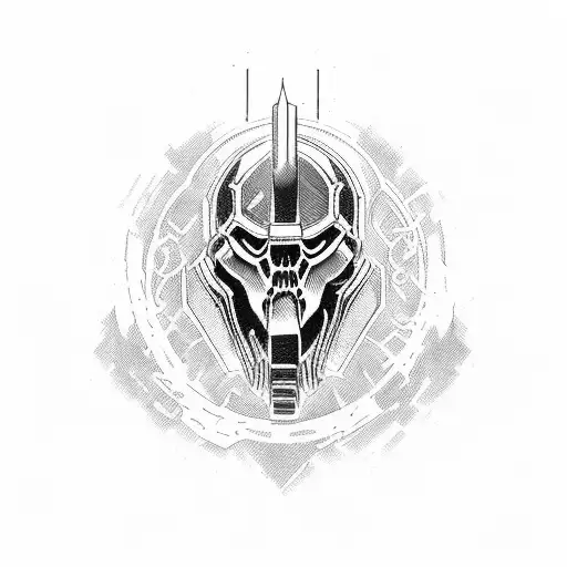 Doom Slayer tattoo design idea