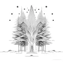 BOSQUE DE ARBOLES tattoo design idea