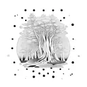 BOSQUE DE ARBOLES tattoo design idea