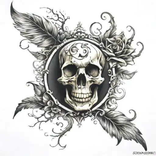 life and death date tattoo design idea