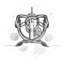 A video game controller intertwined with a car engine tattoo design idea