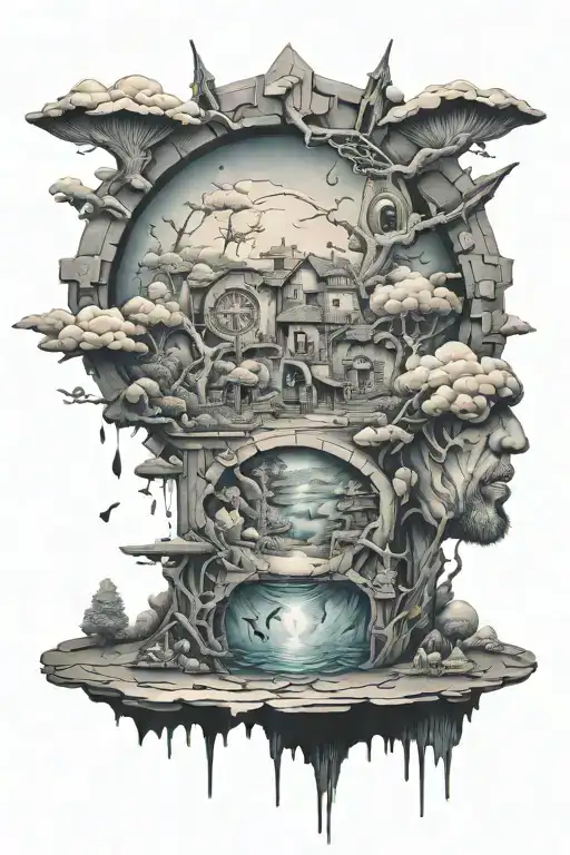 from depression hole to success to another country  tattoo design idea