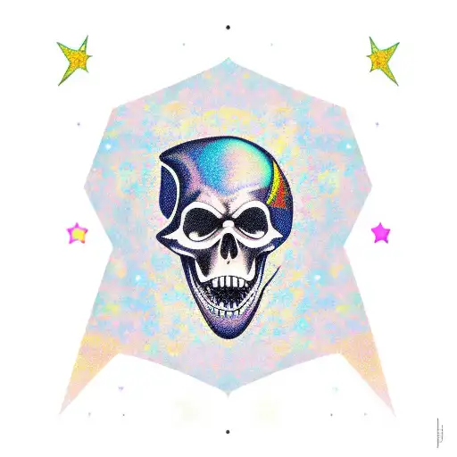 Grim Reaper stars cosmic universe  tattoo design idea