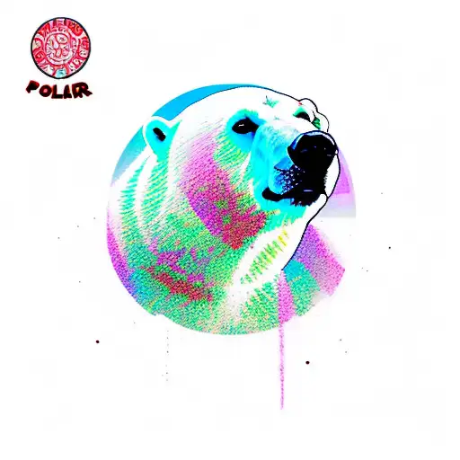 polar bear tattoo design idea