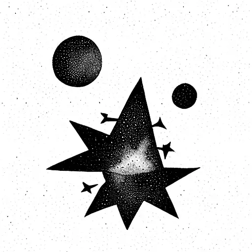aquarius constellation tattoo design idea