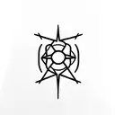 aquarius constellation tattoo design idea