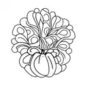 pumpkin tattoo design idea