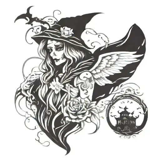 Not even ghosts are so empty tattoo design idea