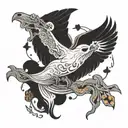 Not even ghosts are so empty tattoo design idea