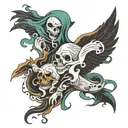 Not even ghosts are so empty tattoo design idea