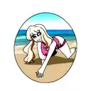 taylor swift beach inspired tattoo design idea