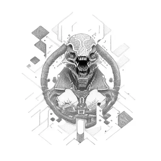 Honda Civic Type R tattoo design idea