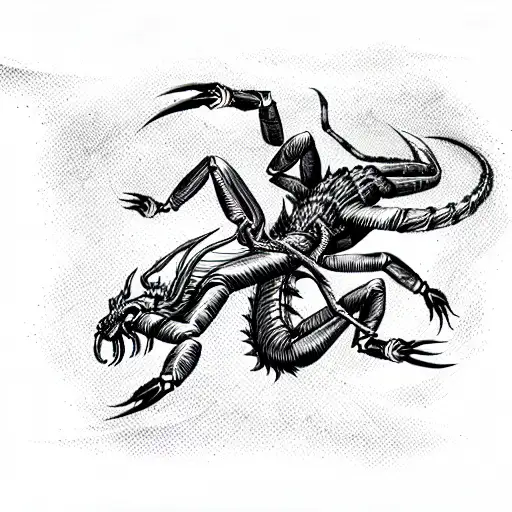 Borneo scorpion tattoo like Jesse Pinkman