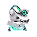 Robotic Trex tattoo design idea