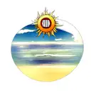 sun and sea tattoo design idea