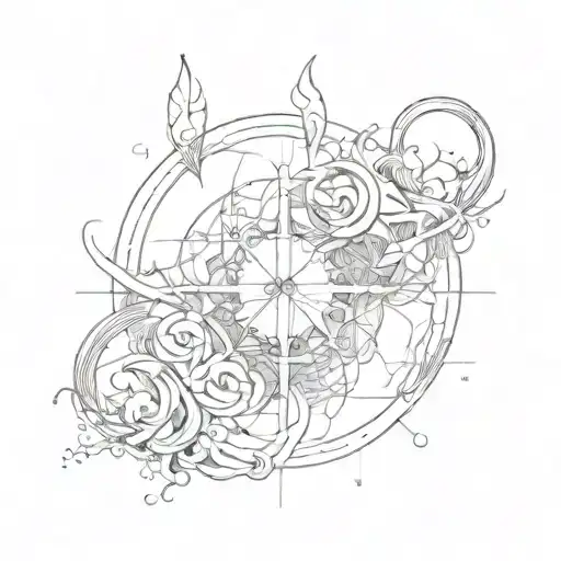 the words Percieve And Manifest overlapping each other tattoo design idea