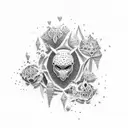 ice Spice  tattoo design idea