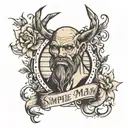 simple man lyrics  tattoo design idea