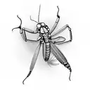 mantis  tattoo design idea