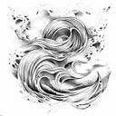 Ocean Wave tattoo design idea