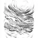 Ocean Wave tattoo design idea