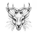 springbok mountains protea sweet pea tattoo design idea