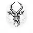 springbok with proteas tattoo design idea
