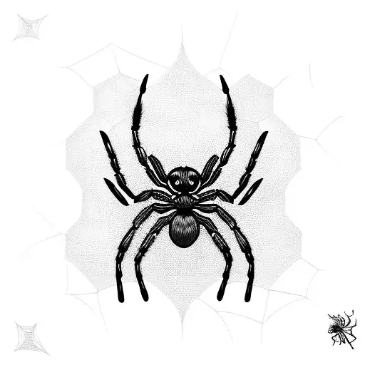 Spider with a 42 tattoo design idea