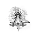 Airplane Mechanic Work tattoo design idea