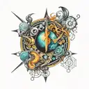 dmt, reality breaking down, infinity, many worlds,  tattoo design idea