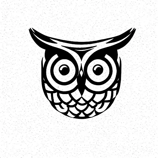  wise dangerous owl face, an airplane and a carp fish surrounding in circles, and a lotto flower as background  tattoo design idea